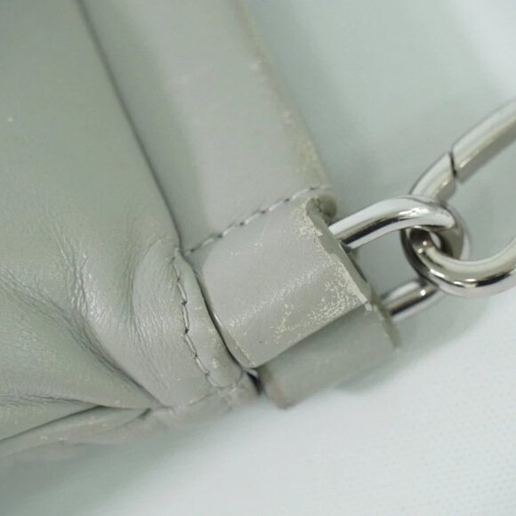 Maison Margiela Grand Slam Leather Shoulder Crossbody Bag Gray Silver - Picture 8 of 15